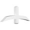 Ekena Millwork Bellingham Architectural Grade PVC Gable Bracket, 48"W x 18"H x 4"D x 4"F, 9/12 Pitch GBP048X18X0404BEL00 - alternate 1
